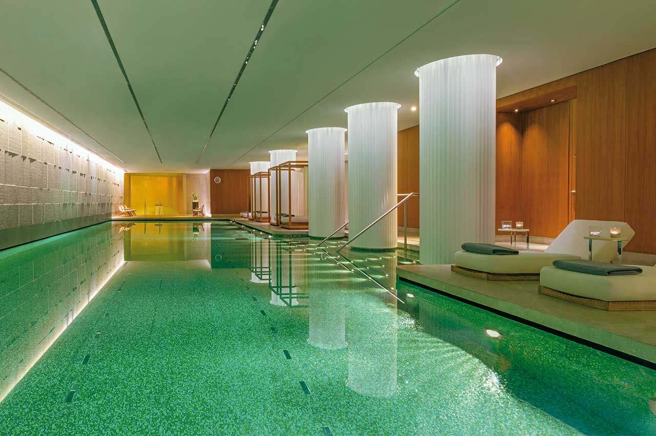 Bvlgaria Hotel pool towards vitality pool